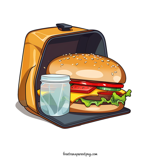 Free Food Delivery Bag Food Delivery Bag A Burger Fries For Food Delivery Bag Clipart Transparent Background