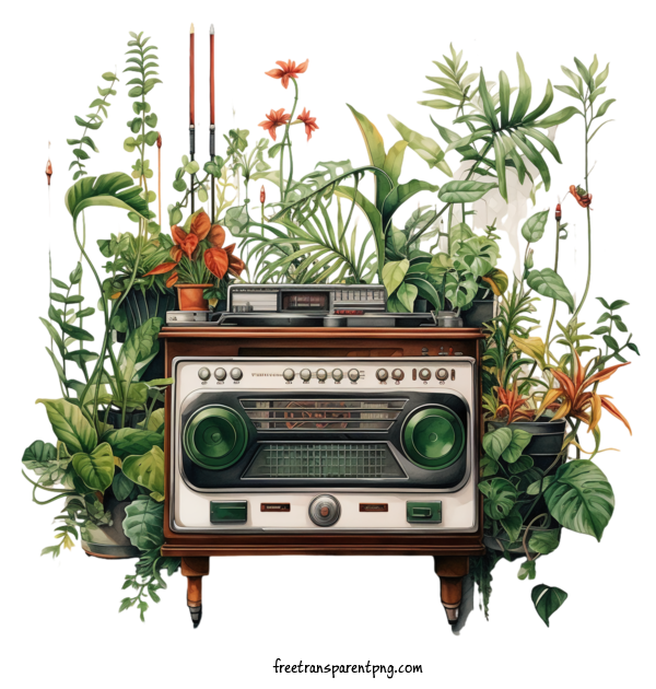 Free Radio Day National Radio Day Garden Plants For National Radio Day Clipart Transparent Background