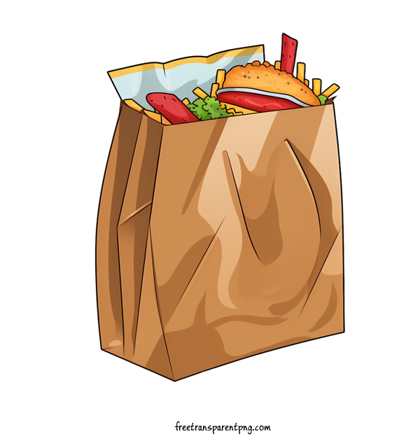 Free Food Delivery Bag Food Delivery Bag Food Burger For Food Delivery Bag Clipart Transparent Background