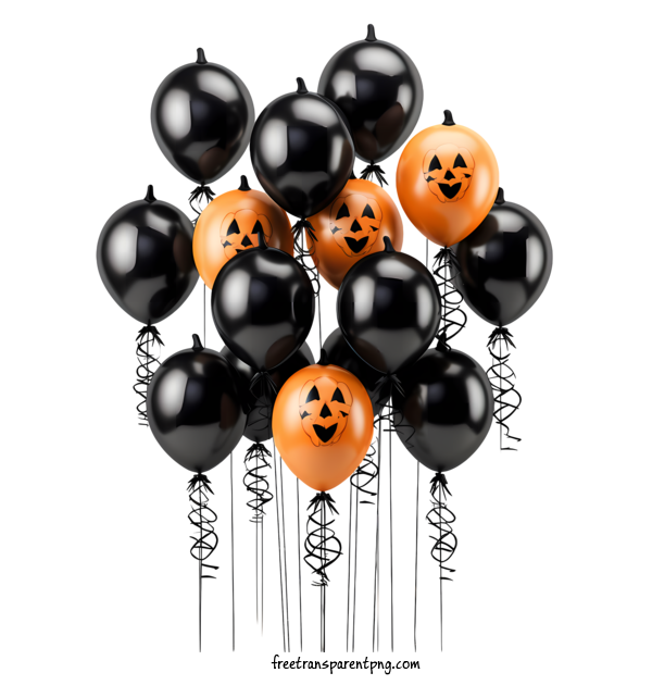 Free Halloween Halloween Balloons Halloween Pumpkin For Halloween Balloons Clipart Transparent Background