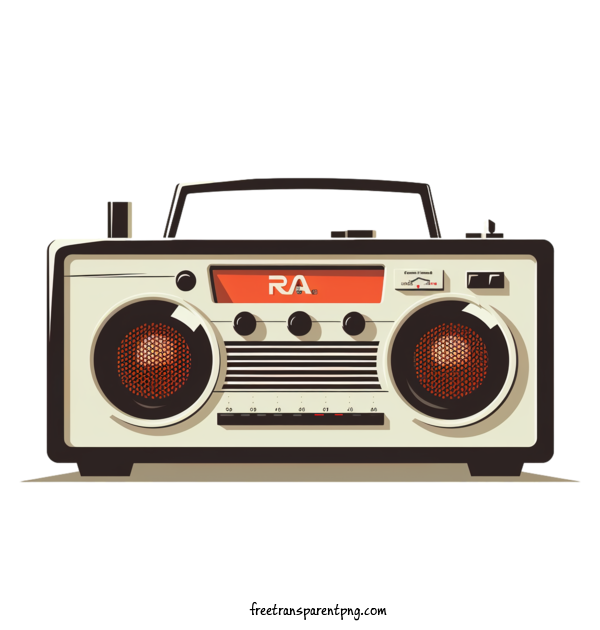 Free Radio Day National Radio Day Radio Old School For National Radio Day Clipart Transparent Background