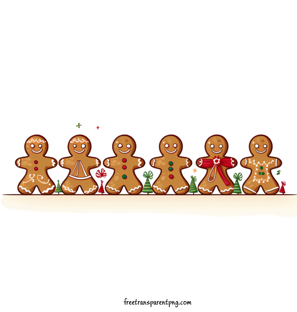 Free Gingerbread Cookie Gingerbread Cookie Day Gingerbread Men Christmas Decorations For Gingerbread Cookie Day Clipart Transparent Background