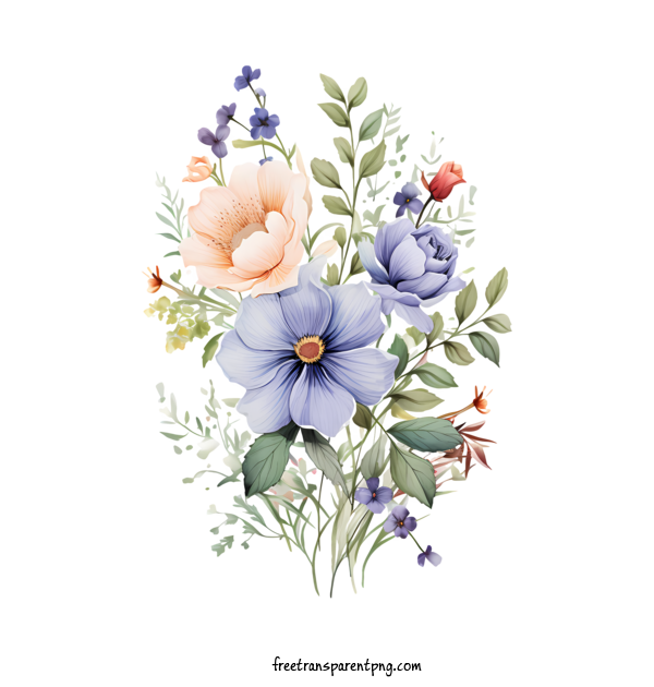 Free Wedding Flower Wedding Flower Watercolor Bouquet For Wedding Flower Clipart Transparent Background