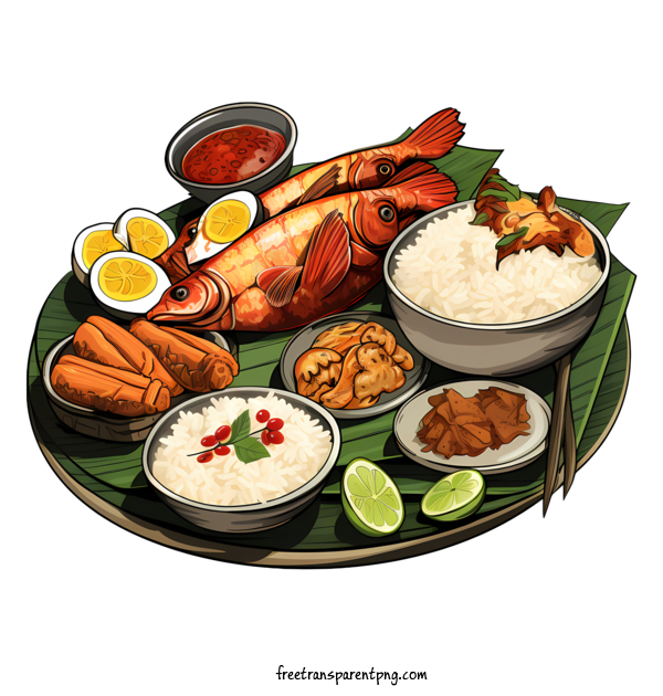 Free Bengali Cuisine Bengali Cuisine Spicy Flavorful For Bengali Cuisine Clipart Transparent Background