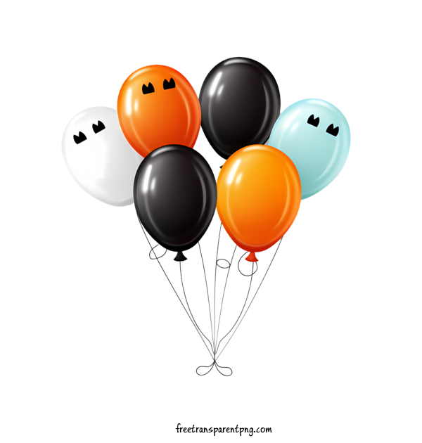 Free Halloween Halloween Balloons Balloons Ghost For Halloween Balloons Clipart Transparent Background