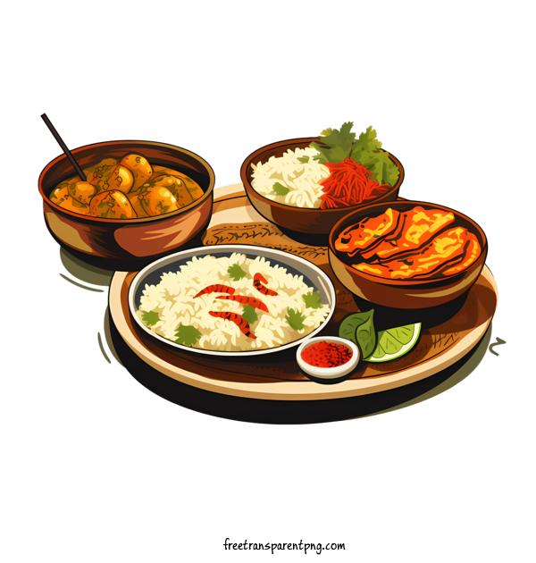 Free Bengali Cuisine Bengali Cuisine Chicken Curry Rice For Bengali Cuisine Clipart Transparent Background