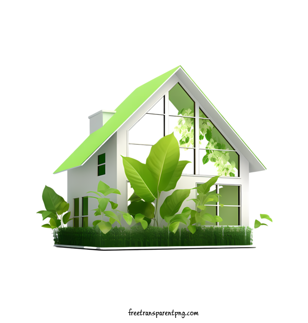 Free Eco House Eco House Green House Eco Friendly For Eco House Clipart Transparent Background