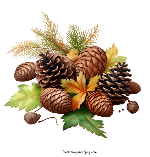 Free Pinecone Pinecone Pine Cones Autumn Leaves For Pinecone Clipart Transparent Background
