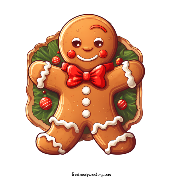 Free Gingerbread Cookie Gingerbread Cookie Day Gingerbread Man Christmas For Gingerbread Cookie Day Clipart Transparent Background