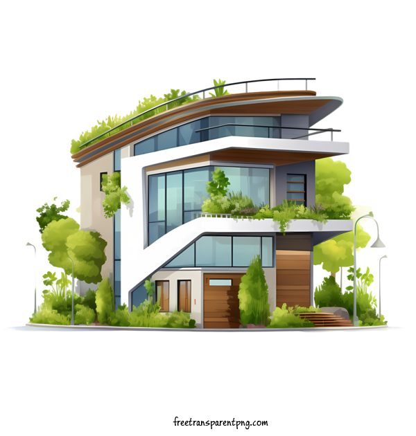 Free Eco House Eco House Modern House Eco Friendly Architecture For Eco House Clipart Transparent Background