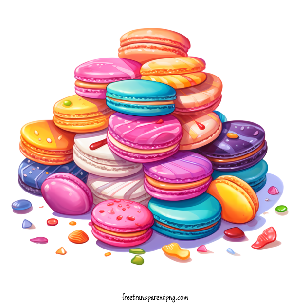 Free Macaroon Macaroon Baked Goods Pastries For Macaroon Clipart Transparent Background