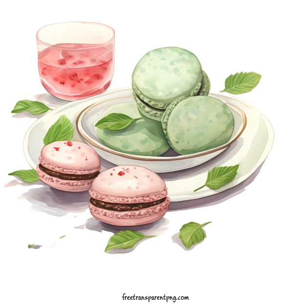 Free Macaroon Macaroon Pastry Dessert For Macaroon Clipart Transparent Background