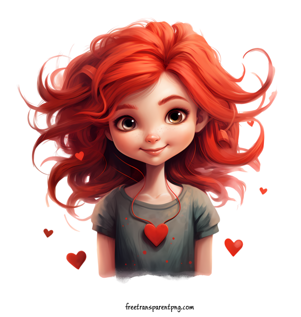 Free Red Hair Love Your Red Hair Day Hair Red For Love Your Red Hair Day Clipart Transparent Background