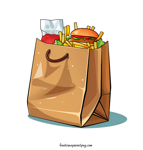 Free Food Delivery Bag Food Delivery Bag French Fries Hot Dog For Food Delivery Bag Clipart Transparent Background