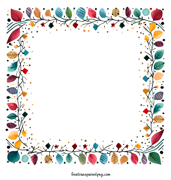 Free Christmas Christmas Frame Floral Colorful For Christmas Frame Clipart Transparent Background