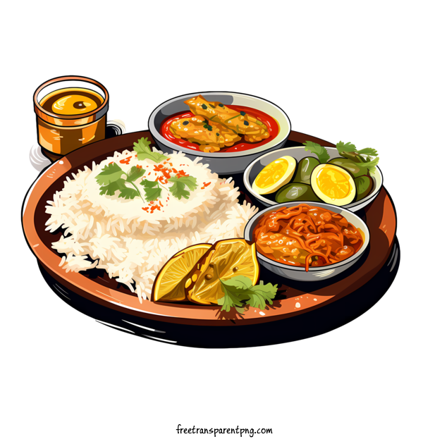 Free Bengali Cuisine Bengali Cuisine Two Bowls Of Curry Two Bowls Of Lentils For Bengali Cuisine Clipart Transparent Background