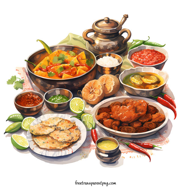 Free Bengali Cuisine Bengali Cuisine Food Dishes For Bengali Cuisine Clipart Transparent Background