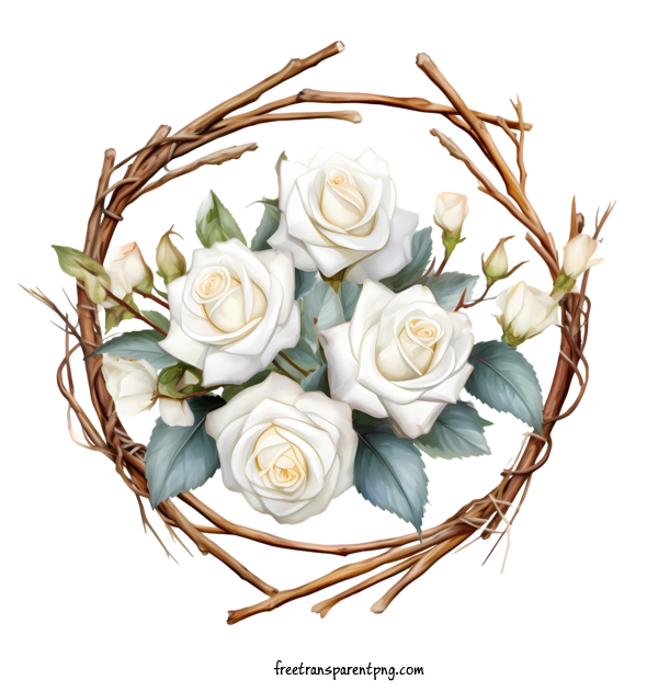 Free White Rose Flower White Rose Flower Roses Wreath For White Rose Flower Clipart Transparent Background