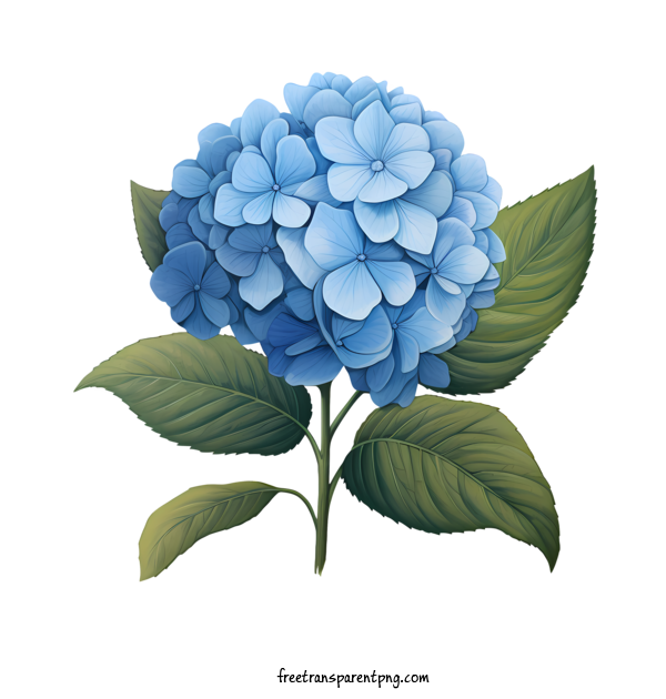 Free Hydrangea Flower Hydrangea Flower Hibiscus Blue For Hydrangea Flower Clipart Transparent Background