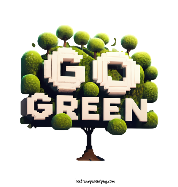 Free Go Green Go Green Tree Gaming For Go Green Clipart Transparent Background