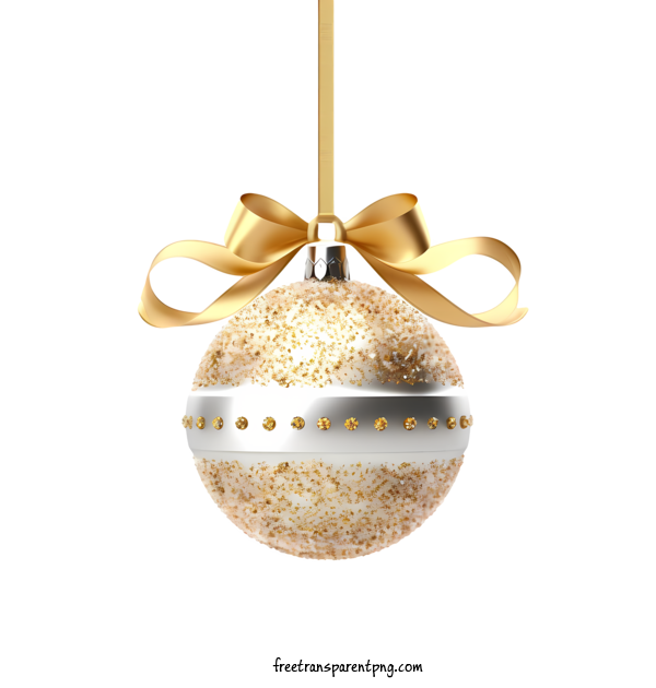 Free Christmas Christmas Ball Gold Glitter For Christmas Ball Clipart Transparent Background