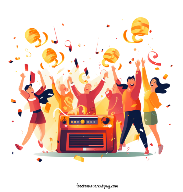 Free Radio Day National Radio Day Celebration Party For National Radio Day Clipart Transparent Background