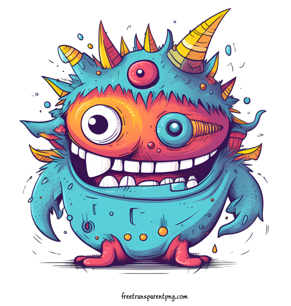 Free Monster Monster Colorful Cute For Monster Clipart Transparent Background