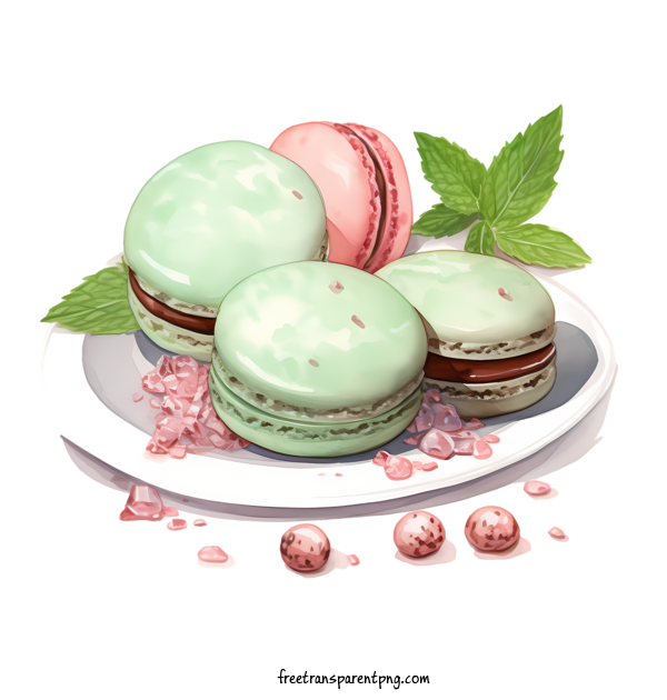 Free Macaroon Macaroon Chocolate Macarons For Macaroon Clipart Transparent Background