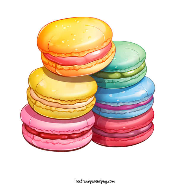 Free Macaroon Macaroon Macarons Baked For Macaroon Clipart Transparent Background