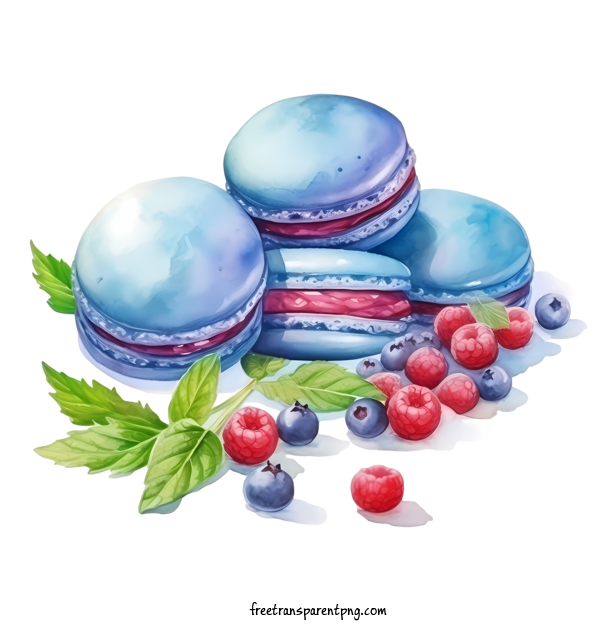 Free Macaroon Macaroon Strawberry Raspberry For Macaroon Clipart Transparent Background