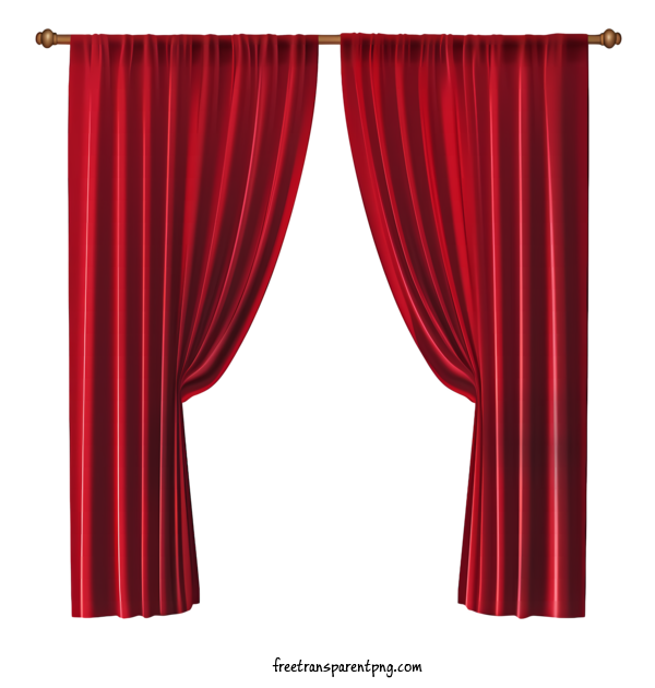 Free Curtain Red Curtain Red Curtains For Red Curtain Clipart Transparent Background