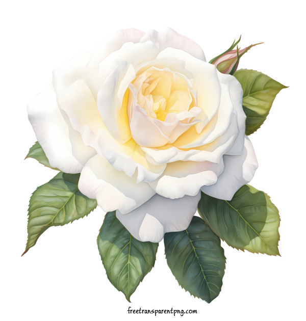 Free White Rose Flower White Rose Flower White Rose Watercolor For White Rose Flower Clipart Transparent Background