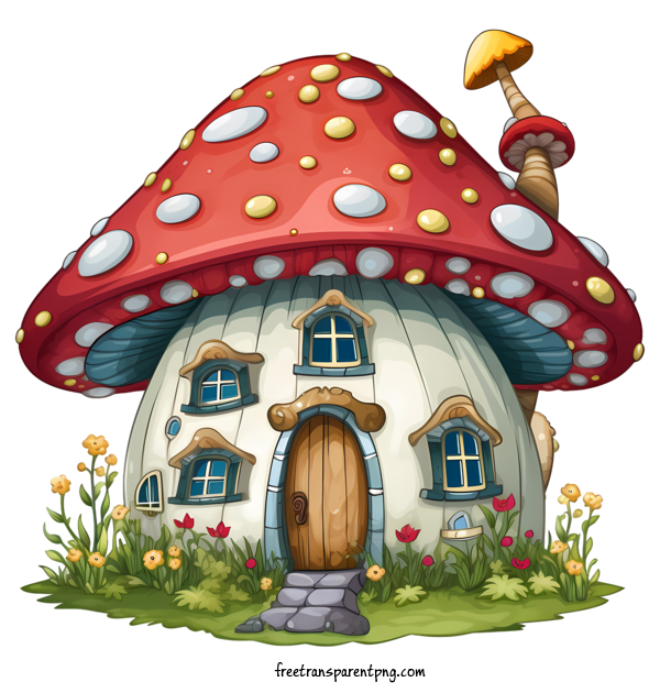 Free Mushroom House Mushroom House Mushroom House Cartoon For Mushroom House Clipart Transparent Background