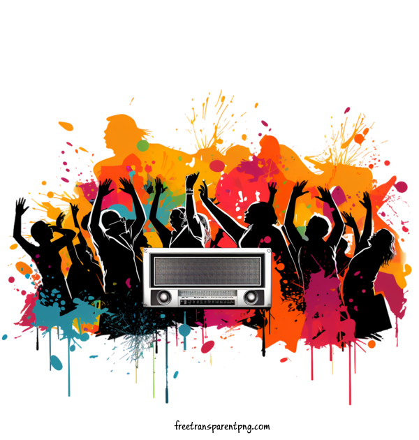 Free Radio Day National Radio Day Music Dance For National Radio Day Clipart Transparent Background