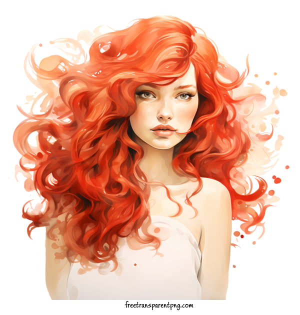 Free Red Hair Love Your Red Hair Day Beautiful Vibrant For Love Your Red Hair Day Clipart Transparent Background