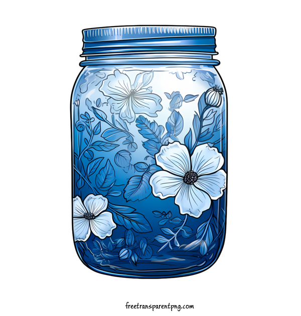 Free Mason Jar Mason Jar Mason Jar Blue For Mason Jar Clipart Transparent Background