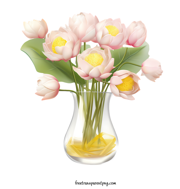 Free Lotus Flower Lotus Flower Vase Flowers For Lotus Flower Clipart Transparent Background
