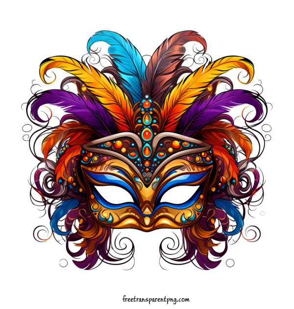 Free Carnival Festival Mask Carnival Festival Mask Carnival Mask Colorful For Carnival Festival Mask Clipart Transparent Background