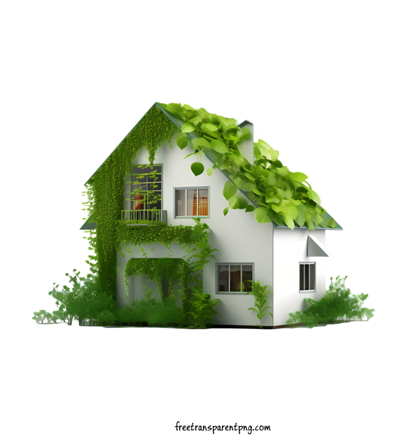 Free Eco House Eco House House Green For Eco House Clipart Transparent Background