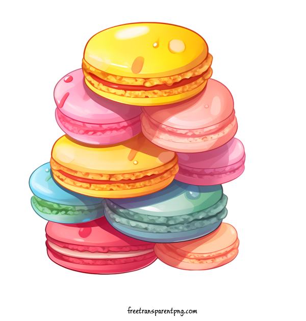 Free Macaroon Macaroon Pastry Dessert For Macaroon Clipart Transparent Background
