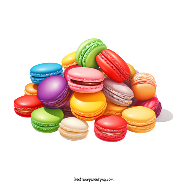 Free Macaroon Macaroon Macarons Colorful For Macaroon Clipart Transparent Background