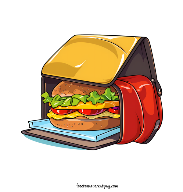 Free Food Delivery Bag Food Delivery Bag Hamburger Food For Food Delivery Bag Clipart Transparent Background