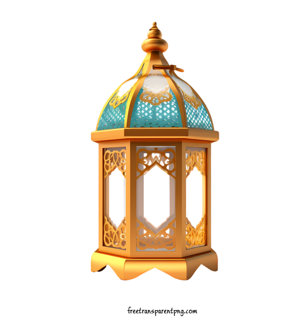 Free Islamic Lantern Islamic Lantern Lamp Golden For Islamic Lantern Clipart Transparent Background