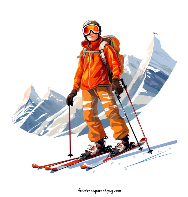 Free Ski Day Ski Day Skiing Snow For Ski Day Clipart Transparent Background