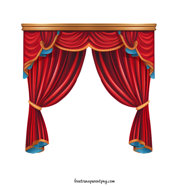 Free Red Curtain Red Curtain Theater Curtains For Red Curtain Clipart Transparent Background