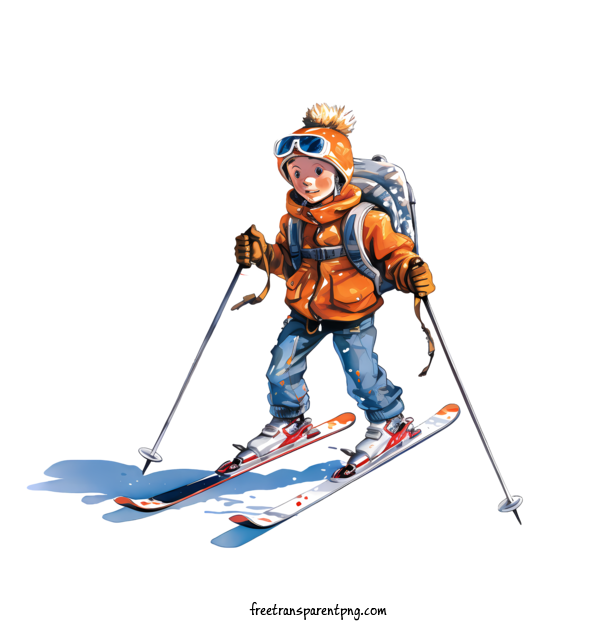 Free Ski Day Ski Day Skier Snowboarder For Ski Day Clipart Transparent Background