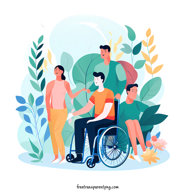 Free Persons With Disabilities Persons With Disabilities Wheelchair People For Persons With Disabilities Clipart Transparent Background