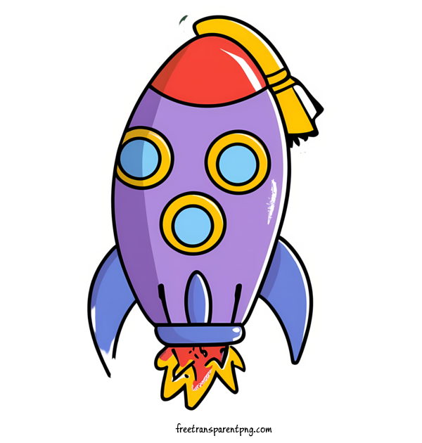 Free Cartoon Rocket Cartoon Rocket Rocket Spacecraft For Cartoon Rocket Clipart Transparent Background