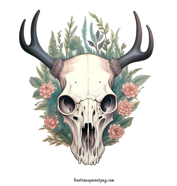 Free Deer Skull Deer Skull Skull Deer Antlers For Deer Skull Clipart Transparent Background