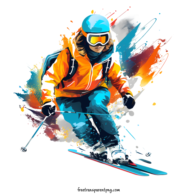 Free Ski Day Ski Day Snowboarder Winter Sports For Ski Day Clipart Transparent Background